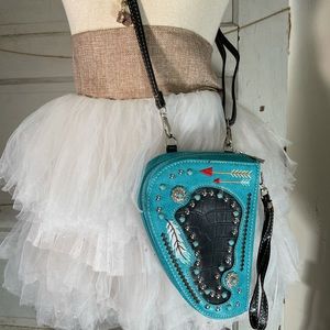Gun Crossbody Handbag Wristlet Wallet